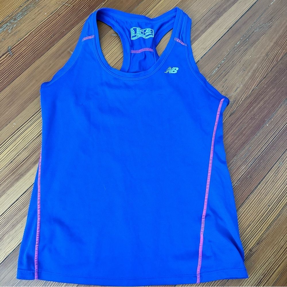 S blue new balance tank